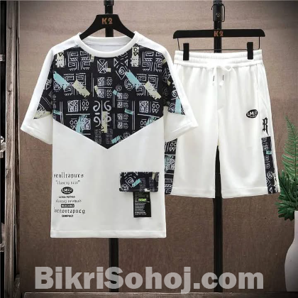 Combo Half T-Shirt And 3 Quarter Pants For Man